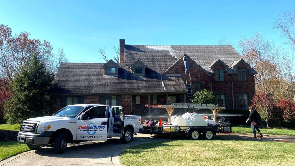 Louisville Soft Wash Roof Cleaning