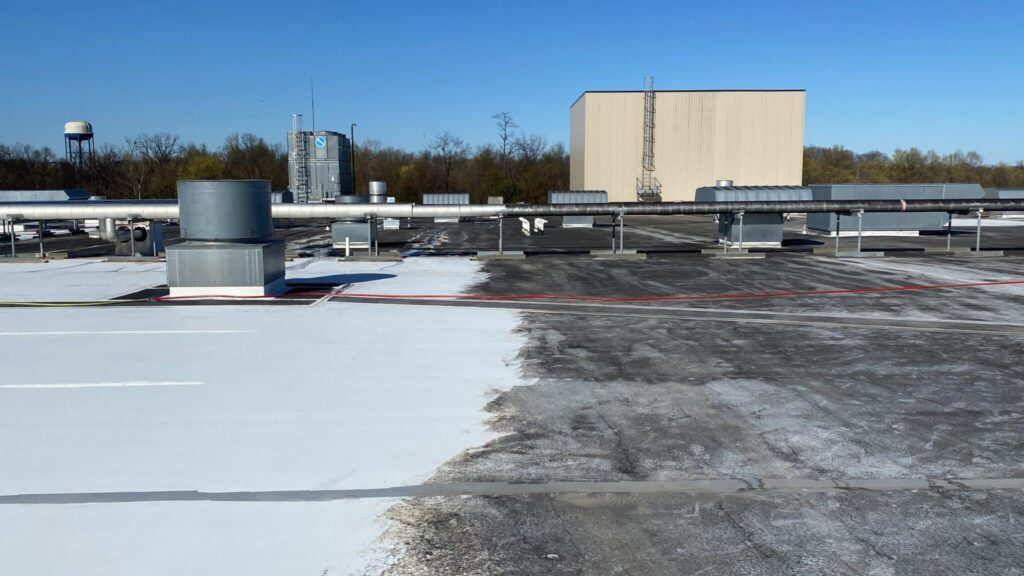 Commercial TPO Rubber Roof Pressure Washing Service Lexington, Ky