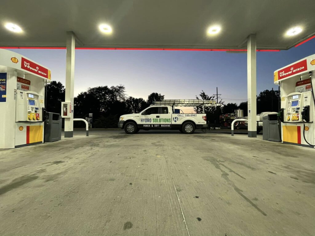 Pressure washing gas stations Louisville KY